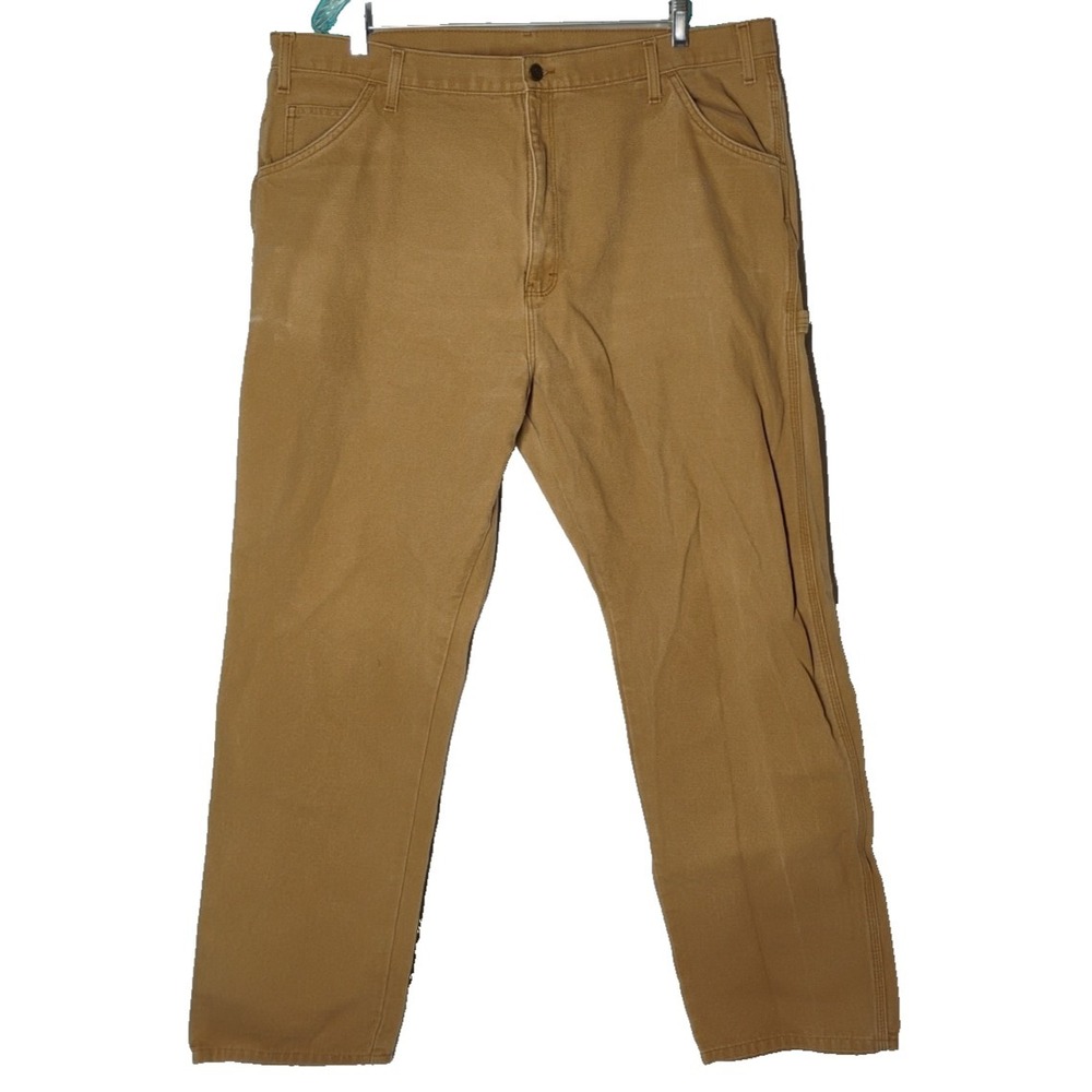Dickies Mens‎ 42x32 (40x31) Brown Denim Blue Jeans Vintage Carpenter Pants